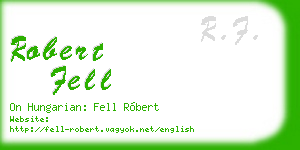 robert fell business card